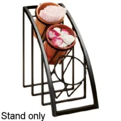 Cal-Mil 1747-3-13 Mission Black Sloped Cylinder Display