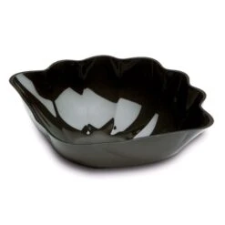 Delfin SHL-1013-10 3.5 Qt. Black Clam Shell Bowl
