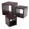 American Metalcraft RSM2 Mahogany Square 3-Piece Riser Set -CARLISLE SHOP 136438