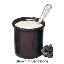 Bon Chef 9202 IVORY Sandstone 40 Oz Dressing Container / Condiment Pot