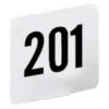 American Metalcraft 4250 White Plastic #201-250 Number Cards - 50 / ST