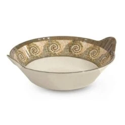 G.E.T. ML-95-MO Mosaic Melamine Deep 4 Qt Handled Bowl - 6 / CS