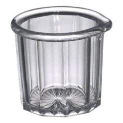 Gessner 1500 CLEAR SAN Plastic 2 Oz. Syrup Pitcher / Creamer - 72 / CS