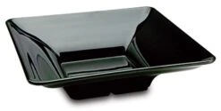 Delfin BSQ-113AS-010 2 Qt. Black Square Pacific Rim Bowl