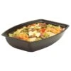 Cambro RSB1419CW110 Camwear Rectangular Black 12 Qt. Ribbed Bowl 2 Cambro RSB1419CW110 Camwear Rectangular Black 12 Qt. Ribbed Bowl -CARLISLE SHOP 214906