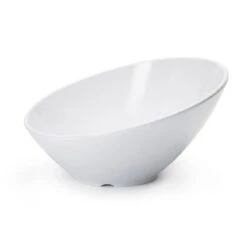G.E.T. B-789-W San Michele White Melamine 1.1 Qt. Cascading Bowl