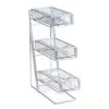 Cal-Mil 1235-39-43 Faux Glass 3-Tier Cutlery / Condiment Holder 1 Cal-Mil 1235-39-43 Faux Glass 3-Tier Cutlery / Condiment Holder -CARLISLE SHOP 271812