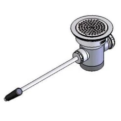 T & S Brass B-3952 Waste Box With 3-1/2" Opening