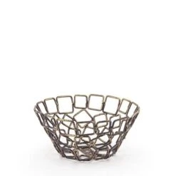 FOH BBK012GOI23 Coppered Wireware 5.5" Link Bowl - 12 / CS