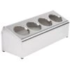 Steril-Sil LTC-4S S/S 4-Hole 1-Line Flatware Dispenser -CARLISLE SHOP 329001
