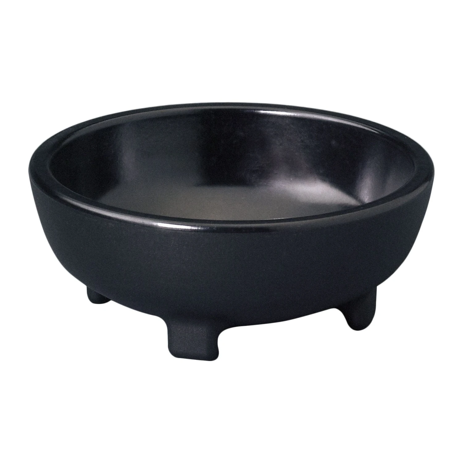 Libbey Gessner™ 0354 BLACK Melamine 4 Oz. Molcajete Bowl - 48 / CS 3 Libbey Gessner™ 0354 BLACK Melamine 4 Oz. Molcajete Bowl - 48 / CS
