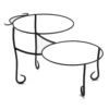 American Metalcraft TLSP1219 12 X 19 Ironworks Black Iron 2-Tier Stand -CARLISLE SHOP 568430