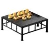 Cal-Mil 1711-5-65 Steel 12 X 12 X 5" Square Riser With Slate Top -CARLISLE SHOP 6005171