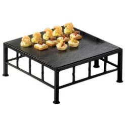 Cal-Mil 1711-5-65 Steel 12 X 12 X 5" Square Riser With Slate Top