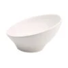 Elite Global Solutions M75-NW Pappasan 18 Oz. White Slanted Bowl 1 Elite Global Solutions M75-NW Pappasan 18 Oz. White Slanted Bowl -CARLISLE SHOP 6005378
