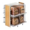 Cal-Mil 1279 Bamboo / Metal 14 X 11.5 X 15" Bread Case -CARLISLE SHOP 6006280