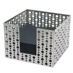 FOH BHO039BSS21 Dots 5.5" Stainless Napkin Holder - 4 / CS