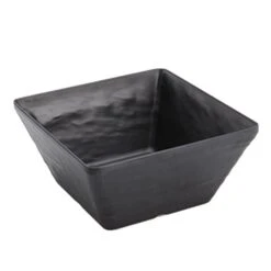 American Metalcraft FSMEL73 Black Faux Slate 50 Oz Melamine Bowl