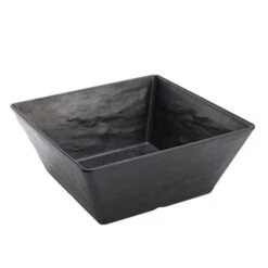 American Metalcraft FSMEL94 Black Faux Slate 108 Oz Melamine Bowl