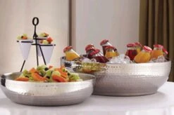 American Metalcraft HMDWB19 Large Double Wall 19" Hammered Bowl