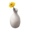 American Metalcraft BVJGG4 White Ceramic Bud Vase - 12 / CS