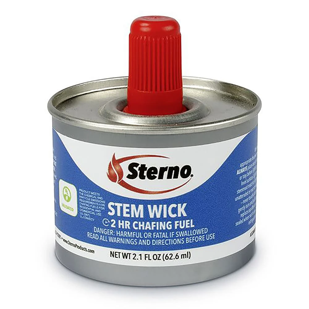 Sterno Products® 10100 Stem Wick 2 Hour Chafing Fuel - 24 / CS 3 Sterno Products® 10100 Stem Wick 2 Hour Chafing Fuel - 24 / CS