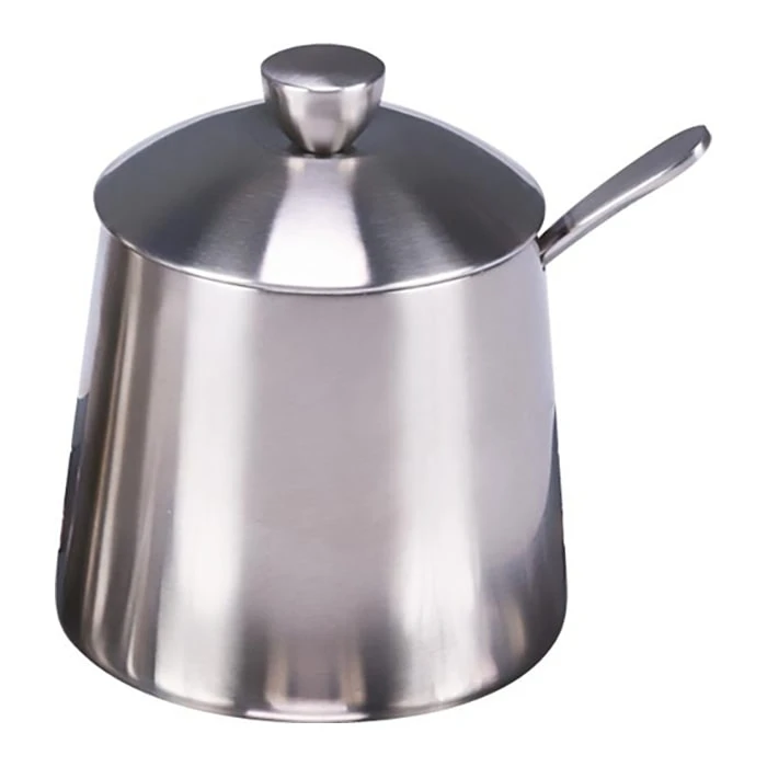 Frieling 0146 Brushed Finish 10 Ounce Sugar Bowl With Spoon 3 Frieling 0146 Brushed Finish 10 Ounce Sugar Bowl With Spoon