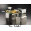 American Metalcraft RSS3 Satin Finish S/S Set Of 3 Risers
