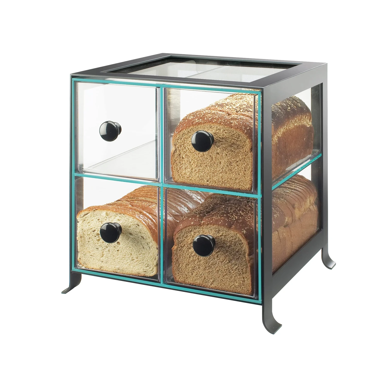 Cal-Mil 1586-13 Black Soho Bread Case 3 Cal-Mil 1586-13 Black Soho Bread Case
