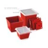 G.E.T. ML-150-RSP Red Sensation Melamine 3 Qt. Square Crock -CARLISLE SHOP 6029335