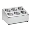 TableCraft 7062 S/S 15" X 12-1/4" Flatware Cylinder Holder -CARLISLE SHOP 6029724