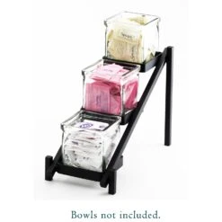 Cal-Mil 1149-13 One By One Glass Jar Display With Black Base