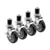 Krowne® 28-129S Worktable 5" Stem Caster With Brake - 4 / Set -CARLISLE SHOP 6039581