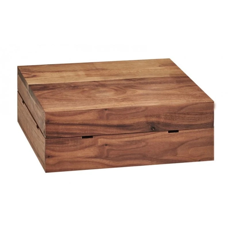 Cal-Mil 3628-4-78 Walnut 12 X 12 X 4" Crate Riser 3 Cal-Mil 3628-4-78 Walnut 12 X 12 X 4" Crate Riser