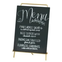 Cal-Mil 3717-811-46 Mid-Century Brass 8-1/2" X 13-1/4" Easel