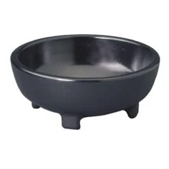 Gessner™ 358 Black 8 Ounce Molcajete Bowl - 48 / CS