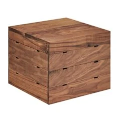 Cal-Mil 3628-10-78 Walnut 12 X 12 X 10" Crate Riser