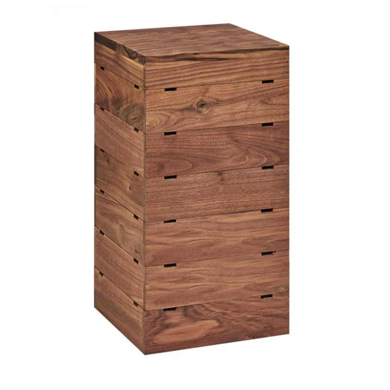 Cal-Mil 3627-78 Walnut 9 X 9 X 18" Crate Riser 3 Cal-Mil 3627-78 Walnut 9 X 9 X 18" Crate Riser