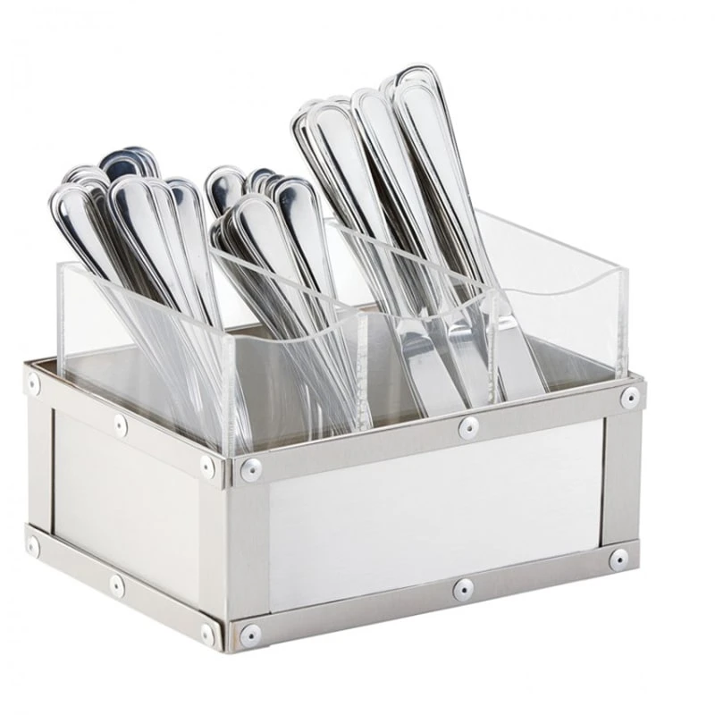 Cal-Mil 3408-55 Urban S/S Flatware Organizer 3 Cal-Mil 3408-55 Urban S/S Flatware Organizer