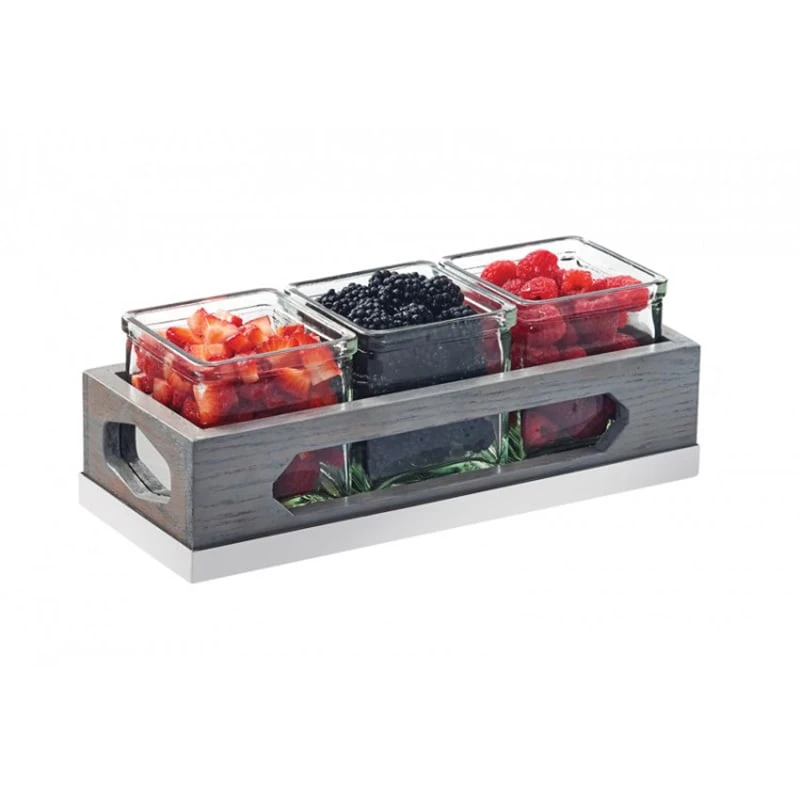 Cal-Mil 3806-83 Ashwood 3-Jar Display 3 Cal-Mil 3806-83 Ashwood 3-Jar Display