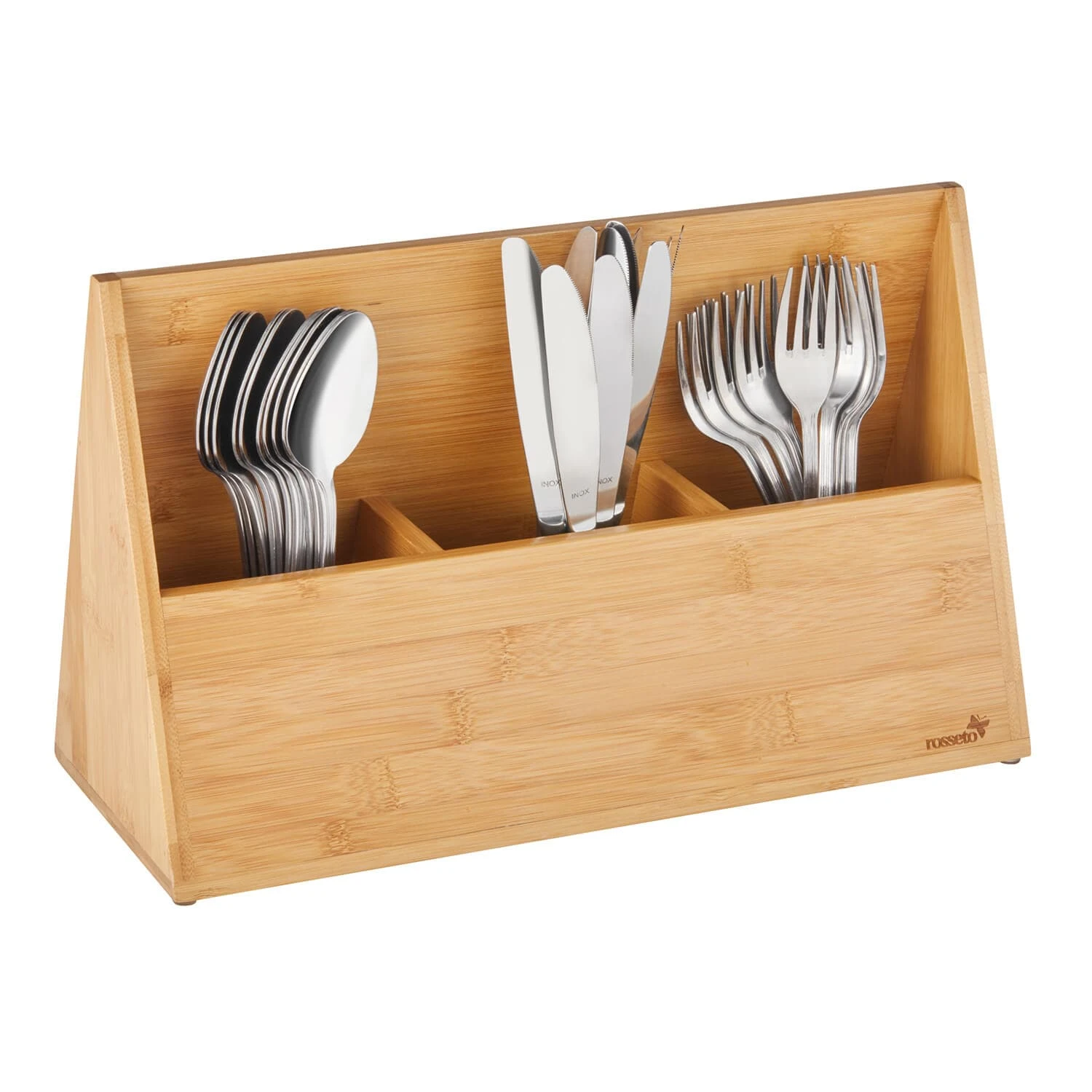 Rosseto SB110 Natura™ Bamboo Cutlery Holder 3 Rosseto SB110 Natura™ Bamboo Cutlery Holder