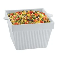 TableCraft CW1490GY Square 6.5 Quart Bowl