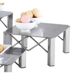 Cal-Mil 3417-5 Metal 10" X 10" X 5" Square Riser With Legs