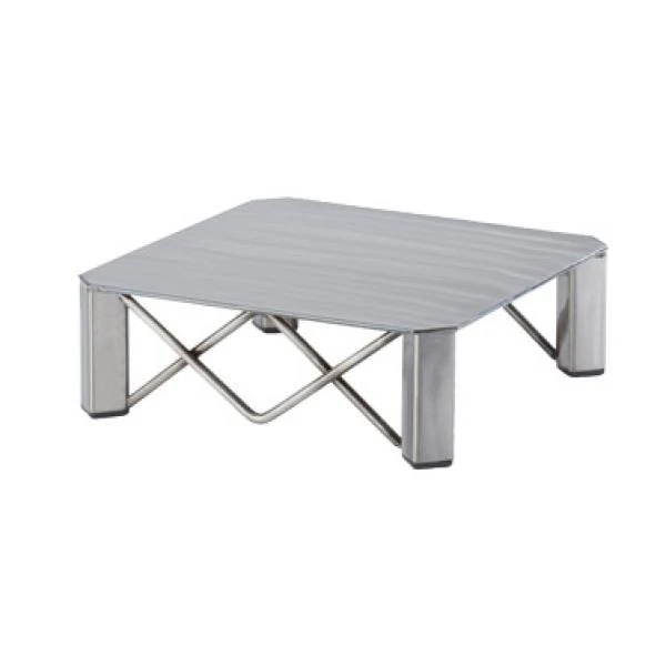 Cal-Mil 3417-3 Industrial 10 X 10 X 3" Square Metal Riser 3 Cal-Mil 3417-3 Industrial 10 X 10 X 3" Square Metal Riser