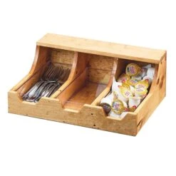 Cal-Mil 3613-3-99 Madera 3-Compartment Condiment Organizer
