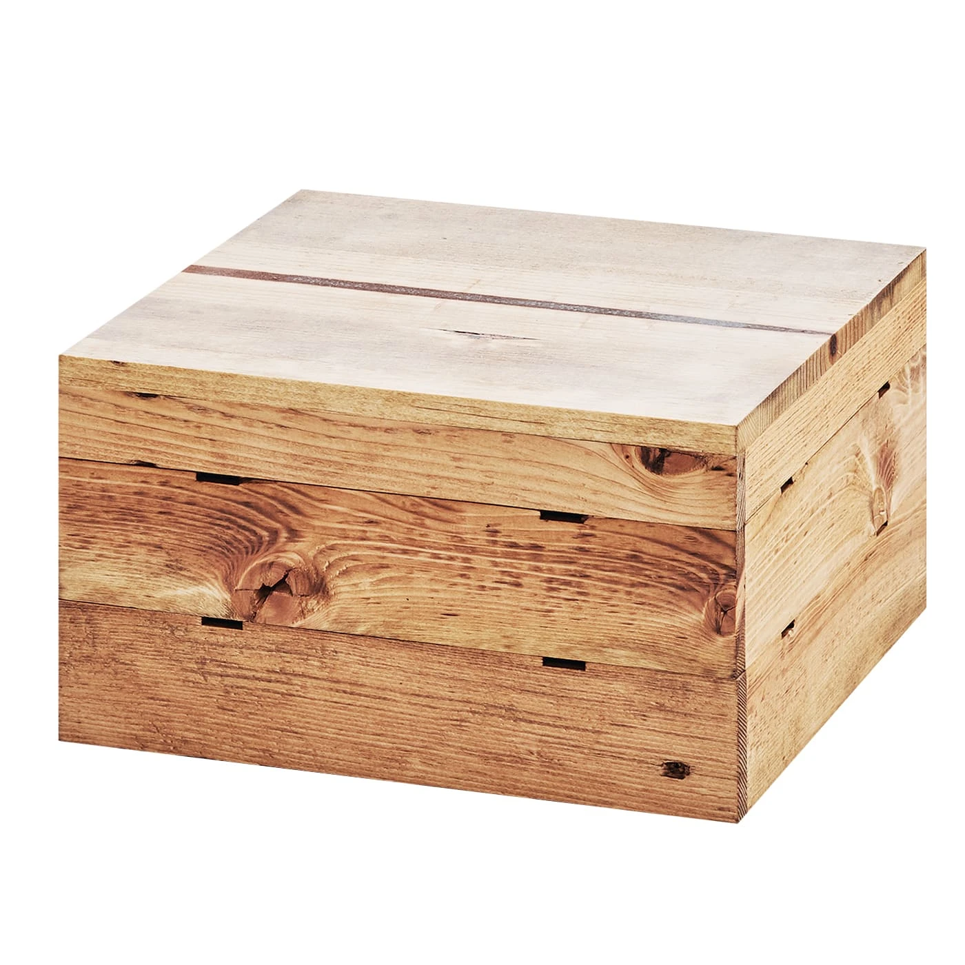 Cal-Mil 3628-7-99 Madera 12 X 12 X 7" Wood Crate Riser 3 Cal-Mil 3628-7-99 Madera 12 X 12 X 7" Wood Crate Riser