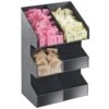 Cal-Mil 2054 Black 3-Tier Double Condiment Display 1 Cal-Mil 2054 Black 3-Tier Double Condiment Display -CARLISLE SHOP 6061929