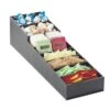 Cal-Mil 2059 Black 8-Bin Slanted Condiment Organizer -CARLISLE SHOP 6061933