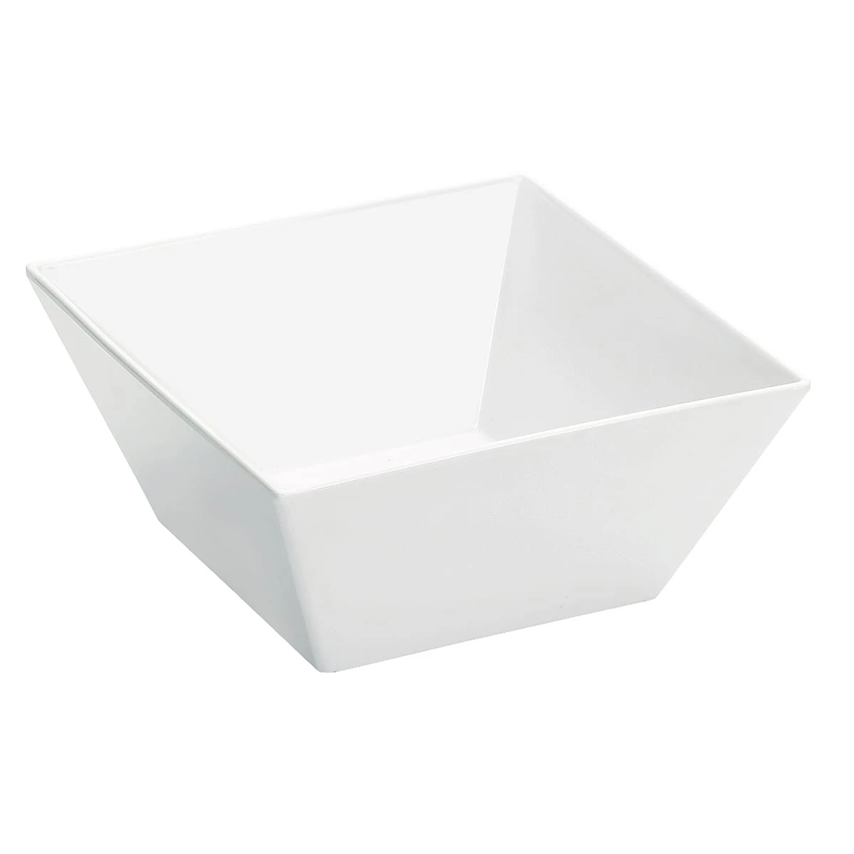 Cal-Mil SR262 White 4 Quart Square Melamine Bowl 3 Cal-Mil SR262 White 4 Quart Square Melamine Bowl