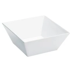 Cal-Mil SR263 White 6 Quart Square Melamine Bowl